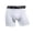 White, variant on LILIYA Men's Compression Shorts Athletic Workout Running Performance Baselayer Underwear U Pouch Support Underpants with Non-Pocket