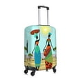 thumbnail image 3 of Xecao African Women in Mountain Landscape (2) print Elastic Luggage Cover, with double-sided print , is perfect for travel, business, and daily use, 3 of 9