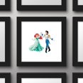 thumbnail image 2 of Gallery Pops Disney The Little Mermaid - Ariel and Prince Eric Wall Art, Black Framed Version, 12" x 12", 2 of 5