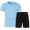 Baby Blue, variant on Men’s Casual Sportswear Set – Short Sleeve T-Shirt & Drawstring Shorts, Baby Blue, Medium