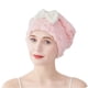thumbnail image 1 of Toalla superabsorbente para el cabello para mujer, gruesa, de coral polar, con lazo, elástica, absorbente y de secado rápido, para uso doméstico., 1 of 9