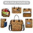 thumbnail image 2 of Yellow and Black Of Leopard Print Womens Lunch Box for Work,Insulated Large Lunch Bag for Tween and Teen,Loncheras Para Mujer,Leakproof Adult Lunch Bag for Work,Beach,Travel,Picnic,Camping, 2 of 7