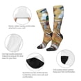 thumbnail image 3 of Fotbe Mallard Ducks Calcetas Divertidas Estampadas para Hombre y Mujer, Calcetas de Algodón hasta la Rodilla para Caminar, Correr, Enfermería y Embarazo, 3 of 6