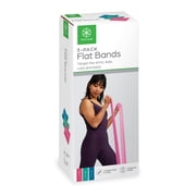 Gaiam Flat Band Kit, Rubber, Multicolor