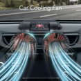 thumbnail image 4 of Car Air Circulator, Dual Head Cooling Fan 360° Adjustable Universal Strong Wind  For Vehicles 12V Type,24V Type, 4 of 8