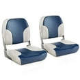 thumbnail image 1 of Costway 2-Piece Folding Boat Seat Set with Sponge Padding & Aluminum Hinges Low Back, 1 of 10