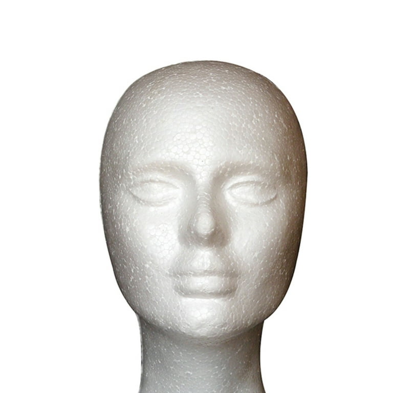 Decor Store Mannequin Head Abstract Smooth Surface Foam Female Manikin Head  Model Wig Hair Jewelry Display Stand for Shop 