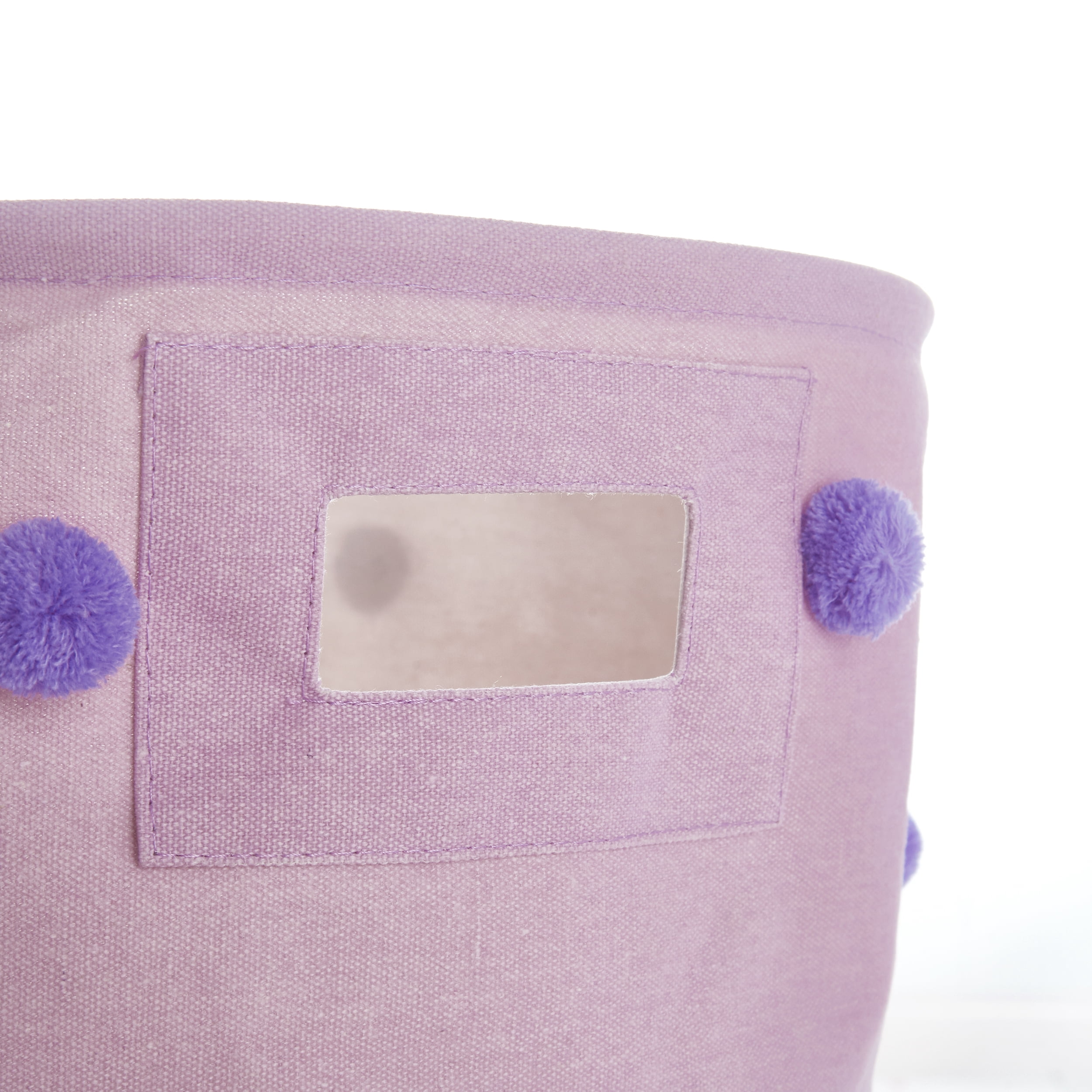 Heritage Kids Pom Pom Storage Bin (Set of 4), Purple
