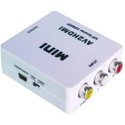 Caxico Mini RCACVS 3 RCA Composite Video AV to HDMI Converter for TV/PC/PS3/Blue-Ray DVD