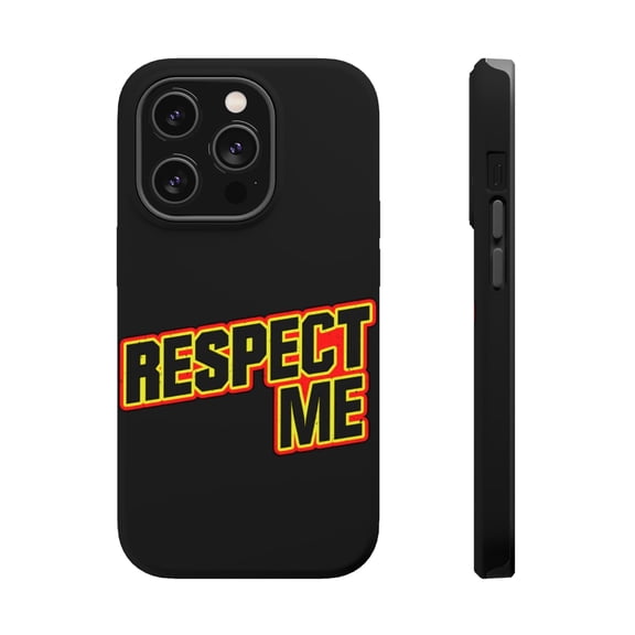 DistinctInk Tough Case for Apple iPhone 15 PRO (6.1" Screen), Compatible with MagSafe Charging - Respect Me