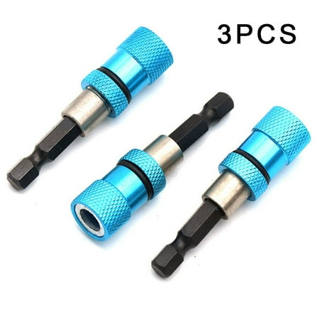 

Screwdriver Bit Holder Black Extension Magnetic 1/4 Hex Shank Durable