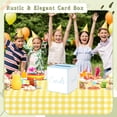 thumbnail image 3 of White and Blue Card Box for Parties, Weddings, Birthdays, Bridal & Baby Showers, Anniversaries, Graduations & Retirements Party Decorations – Cards, Raffle, Wishes & Money Card Boxes, 3 of 4