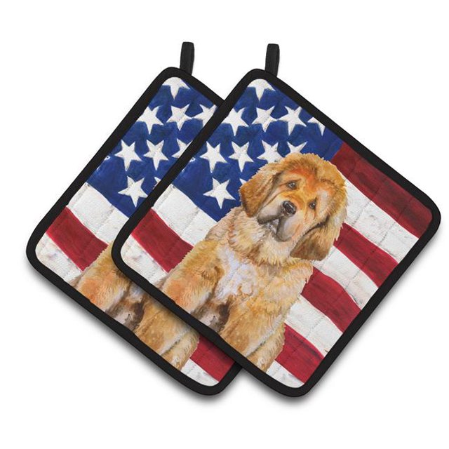 Paire de Porte-Pots Patriotiques Mastiff Tibétain