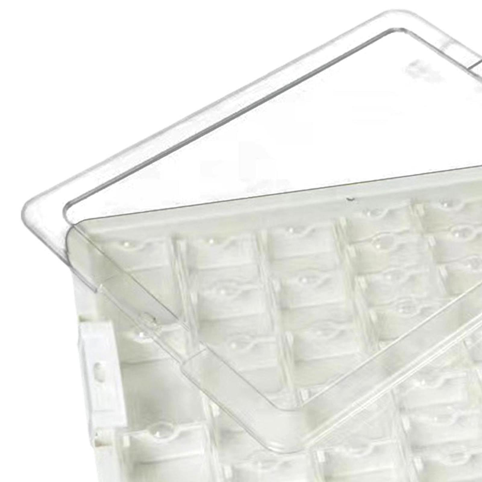 Yunhgft Bead Storage Box Bead Organizer Box with Lid Portable with Compartments Supplies 42 Grid