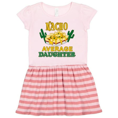 

Inktastic Nacho Average Daughter with Nachos and Cacti Gift Toddler Girl Dress