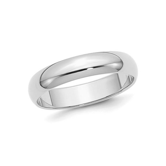 Gem & Harmony Mens Sterling Silver Wedding Band Ring (5mm) for Men