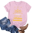 thumbnail image 2 of Blusas de Manga Corta para las Mujeres Divertida Impresión Cuello Redondo Camiseta Vintage, Blusas de Primavera para las Mujeres, 2 of 6