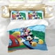 thumbnail image 5 of Mickey Mouse Clubhouse+ Conjunto de sábanas temático, trío de piezas, cómodo y amigable con la piel, diseño único, regalo de decoración para el hogar para familiares, amigos y fans,135cm *200cm, 5 of 6