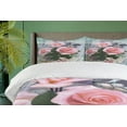 thumbnail image 4 of Ambesonne Floral Duvet Cover Sets, Vintage Rose Romance, 2-Queen, Pink Grey, 4 of 7