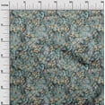 thumbnail image 3 of oneOone Cotton Poplin Twill Turquoise Blue Fabric Abstract Floral Sewing Fabric By The Yard Printed Diy Clothing Sewing Supplies 56 Inch Wide, 3 of 5