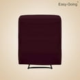 thumbnail image 4 of Easy-Going PU Leather Recliner slipcovers 4 Pieces Stretch Sofa Covers, Wine, 4 of 6