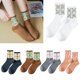 thumbnail image 2 of Calcetines tobilleros con diseño floral de margaritas para mujer, medias de tubo de Jacquard de malla transparente, 2 of 5