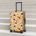 thumbnail image 2 of Lsque Coffee Bun Hot Dog Printed Luggage Cover, Travel Luggage Protector,Scratch and Dirt Resistant, Fits 18-32 Inch Luggage - X-Large, 2 of 9