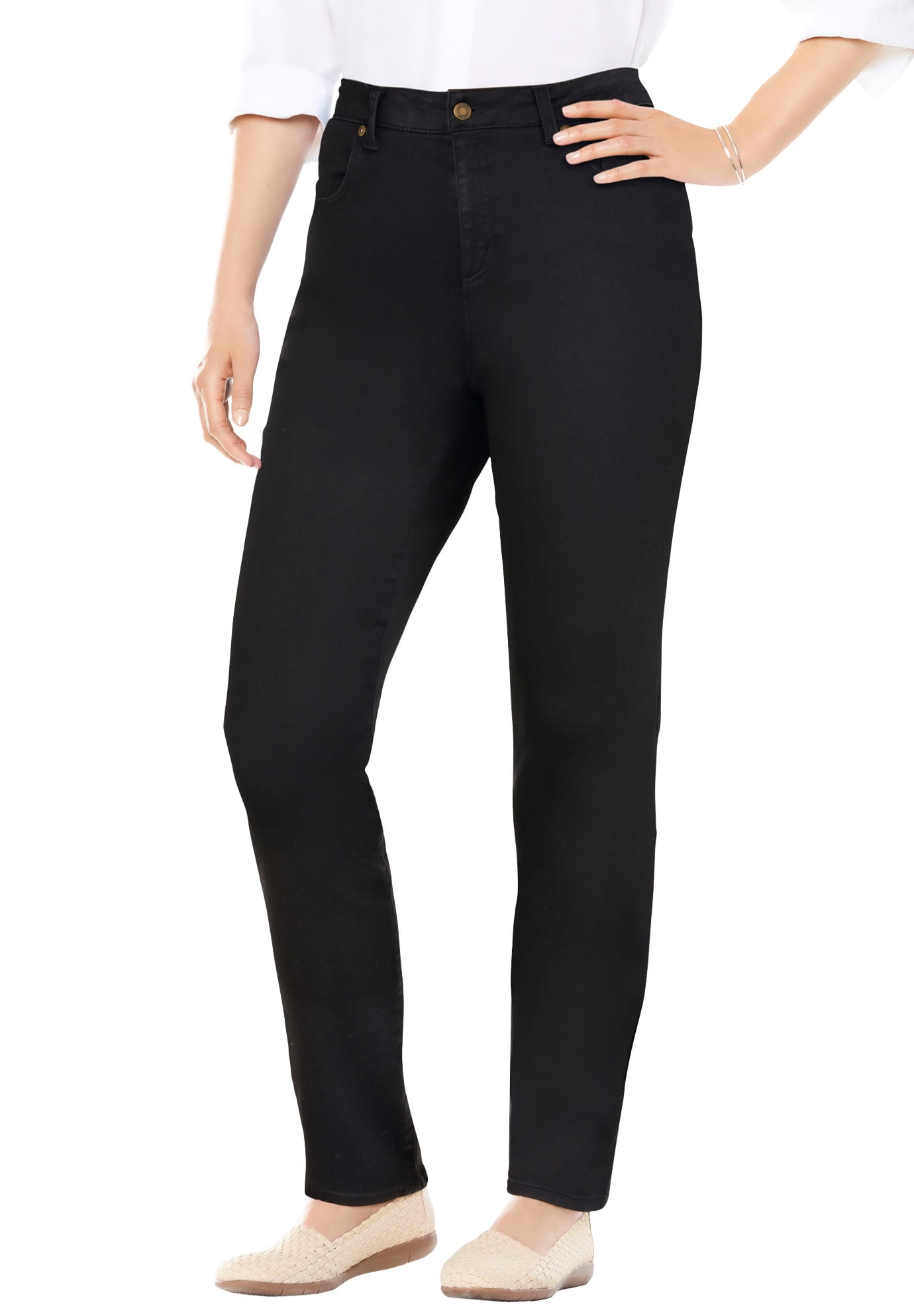 Woman Within Women s Plus Size Premium Straight Leg Jean Jean Walmart woman-within-women-s-plus-size-premium-straight-leg-jean-jean-walmart