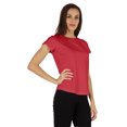 thumbnail image 2 of Inkmeso T-Shirt à Manches Courtes Uni pour Femmes Coupe Régulière Décontractée T-shirts Basiques Doux, 2 of 7