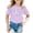 V127-Purple, variant on WhouRiu Girls Fashion Bow Graphic Tees Kids Short Sleeve Crew Neck Tshirt Comfortable Cute Casual Summer T Shirts,18-24 Months