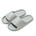 thumbnail image 4 of Unisex EVA Slides Gray - Waterproof Non-Slip House Slippers & Pool Slides, Comfortable Lightweight Sandals for Men and Women, Indoor Outdoor,Size 44, 4 of 4