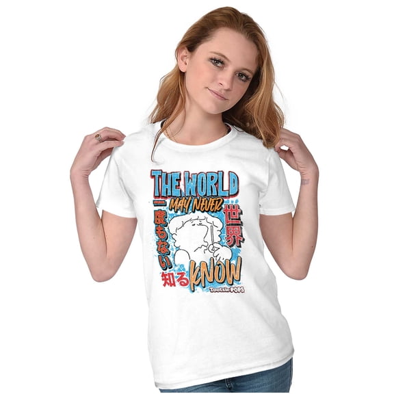 Mr Owl Kanji The World May Never Know Womens Slim Fit Graphic Tee Brisco Brands S