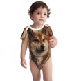 thumbnail image 2 of Yiaed Vintage Shiba Inu Art Print Infant Climbing Short Sleeve Onesie One-Piece Baby Bodysuit Clothes 0-12 Months -9M, 2 of 6