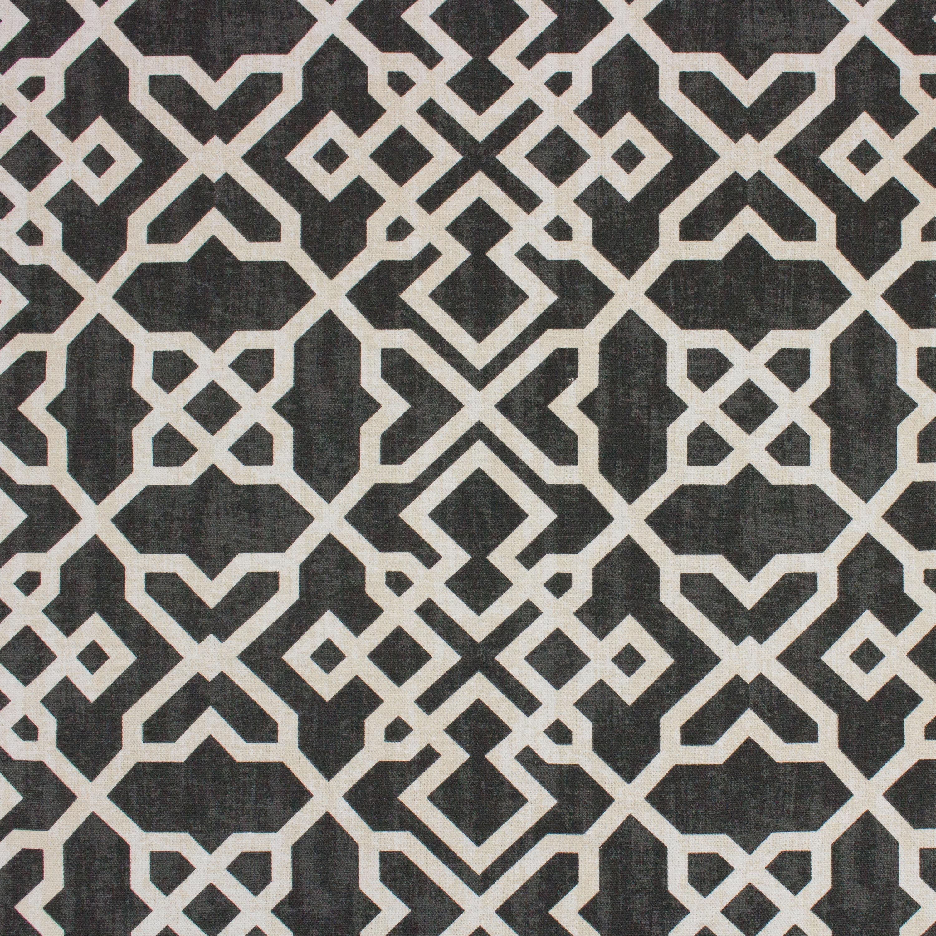 (2 pack) Better Homes & Gardens 100% Cotton Trellis Black, 2 Yard Precut Fabric