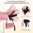 thumbnail image 5 of Alden Design 3 Section Adjustable and Foldable Aluminum Massage Table, 84" x 30", Pink, 5 of 11