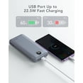 thumbnail image 3 of TEMOGU-Power Bank 20000mAh for iPhone, 22.5W USB C Fast Charging, Portable Phone Charger with Built-in Cables & Wall Plug, 4 Output with LED Display External Battery Pack, Grey, 3 of 4