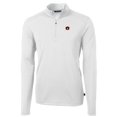 thumbnail image 2 of Men's Cutter & Buck White Auburn Tigers Big & Tall Virtue Eco Pique Recycled Quarter-Zip Pullover Top, 2 of 3