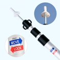 thumbnail image 3 of Tent Telescoping Pole, Telescopic Rod  Support Aluminum Alloy 2Pcs  for Picnic, 3 of 8