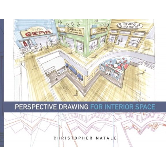 Pre-owned Perspective Drawing for Interior Space, Paperback by Natale, Christopher, ISBN 160901071X, ISBN-13 9781609010713