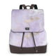 thumbnail image 1 of Easygdp Lavender Glitter Foil Stripes Mochila de Cuero para Mujeres, Bolso de Hombro, Bolsos de Mano de Moda para Trabajo y Viajes, 1 of 4
