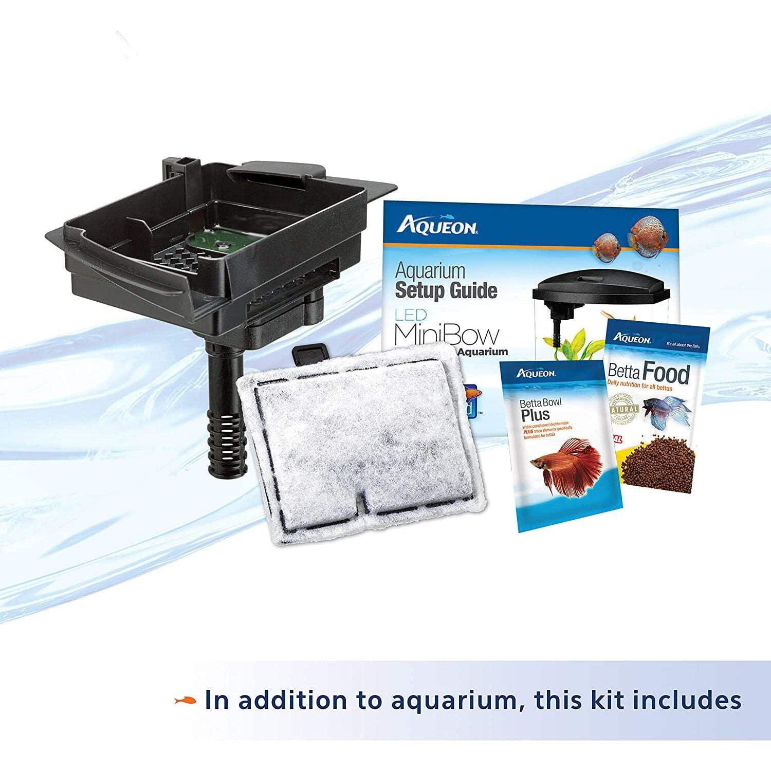 Aqueon LED BettaBow Kit SmartClean Black 2.5 Gallons