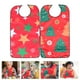 thumbnail image 2 of KAKOWELY 2 baberos navideños para adultos, babero decorativo para adultos mayores, babero para comer, babero para personas mayores, babero con correa ajustable, 2 of 4
