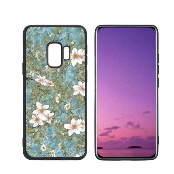 Compatible with Samsung Galaxy S9 Phone Case, Flowers-154 Case Silicone Protective for Teen Girl Boy Case for Samsung Galaxy S9