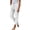 A3 White, variant on SAHFX Womens Cropped Pants Cotton Linen Tapered Pants Breathable Pant Long Pant Office Dress Work Slacks Pants Loose Fit Trousers High Waisted Drawstring Pant Resort Lounge Baggy Trousers