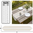 thumbnail image 3 of Ombre Beige Grey Striped Table Runner Linen Burlap Table Runner 72 Inches Long Farmhouse Modern Stripes Dresser Scarves for Kitchen Island Coffee Dining Room Party Wedding Holiday Decor 13"x72", 3 of 8