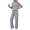 Blue, variant on Lounge Sets for Women Comfy 2 Piece Sets for Women with Wide-Rib Texture Long-Sleeve Henley-Neck Top and Straight-Leg Pants Matching Womens Pajama Sets, Apricot, M