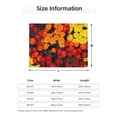 thumbnail image 5 of Naloa Marigold Flowers In Different Colors Flannel Fleece Throw Blanket for Bed Couch, Thick Blanket - All Seasons Suitable for Women, Men and Kids-80"x60", 5 of 6