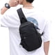 thumbnail image 1 of Bolso de hombro negro pequeño de la mochila de Crossbody de la honda, bolso ligero de la honda de la mochila de la sola correa, 1 of 5