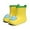 Yellow, variant on Toddler Rain Boots Kids Rain Shoes for Boys and Girls Waterproof Boots 2-7 Years Old