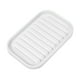 thumbnail image 1 of Jabonera, almacenamiento de limpieza de jabón, mantiene el jabón seco para el hogar, baño, cocina, silicona, blanco, 13,5x9 cm, 1 of 7